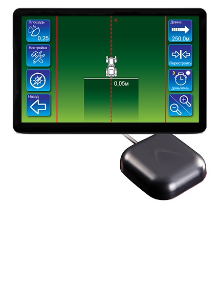 Система параллельного вождения (курсоуказатель для трактора) ГеоТрек лайт с Wi-Fi Система параллельного вождения (курсоуказатель для трактора) ГеоТрек лайт с Wi-Fi